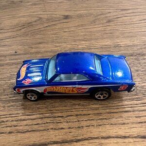 Hot Wheels 67 Chevelle Die-Cast Car Blue Metallic Finish Collectible Toy
